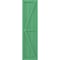 Ekena Millwork Americraft 4-Board Wood 2 Equal Panel Frmd Board-n-Batten Shutters w/Dbl Z-Bar, ARW102BF414X77LPH, PR ARW102BF414X77LPH - alternate 4